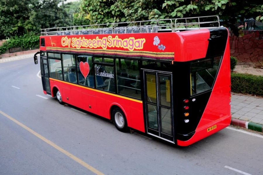 Exploring Srinagar City in Double Decker Bus