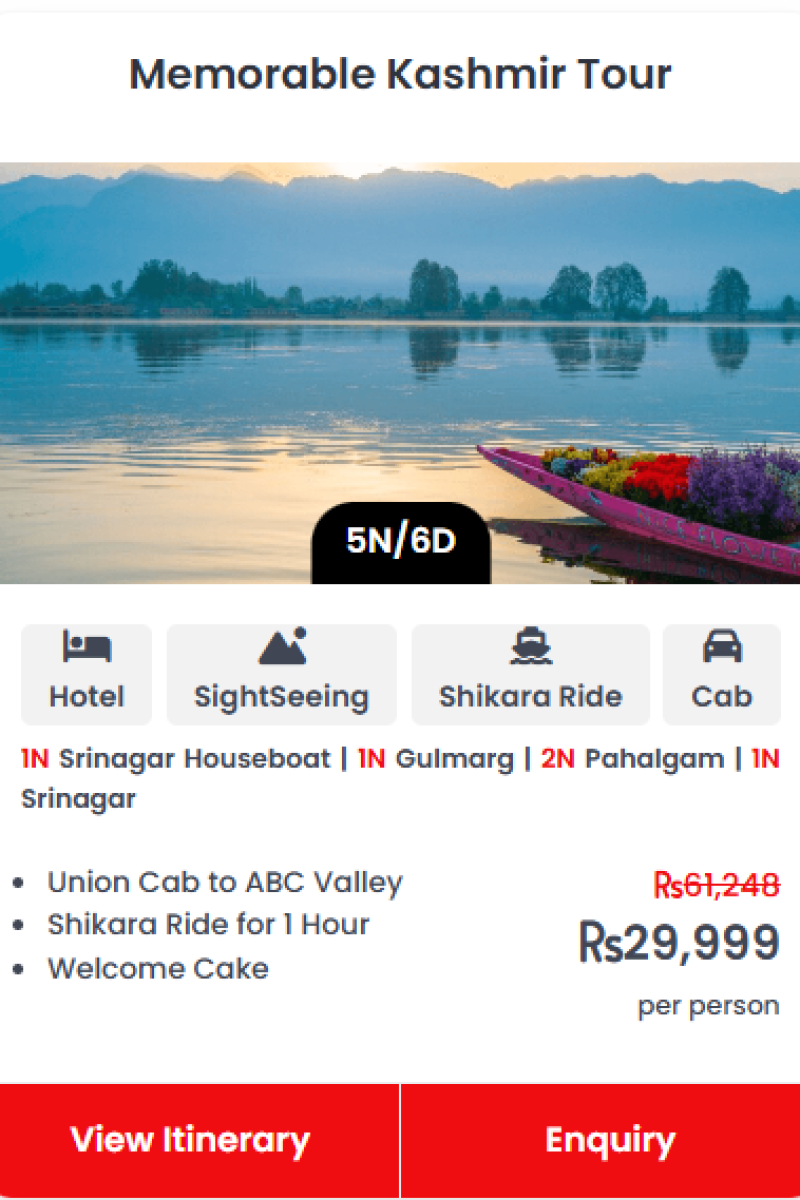 Memborable Kashmir Tour