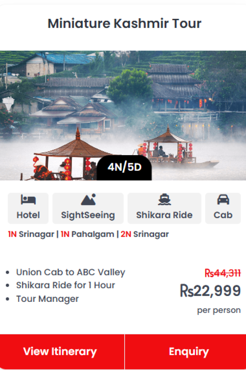 Minature Kashmir Tour